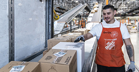 Home Depot associate works in Direct Fulfillment Center (DFC)